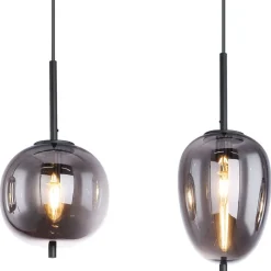 Riippuvalaisin Globo Blacky 100 cm savunharmaa/musta