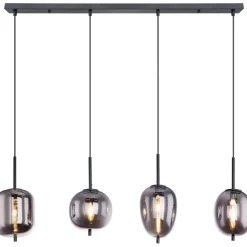 Riippuvalaisin Globo Blacky 100 cm savunharmaa/musta