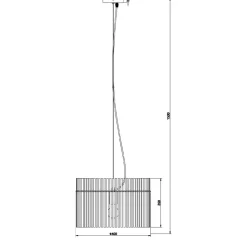 Riippuvalaisin Globo Gorley 40cm, 1xE27, musta/savu