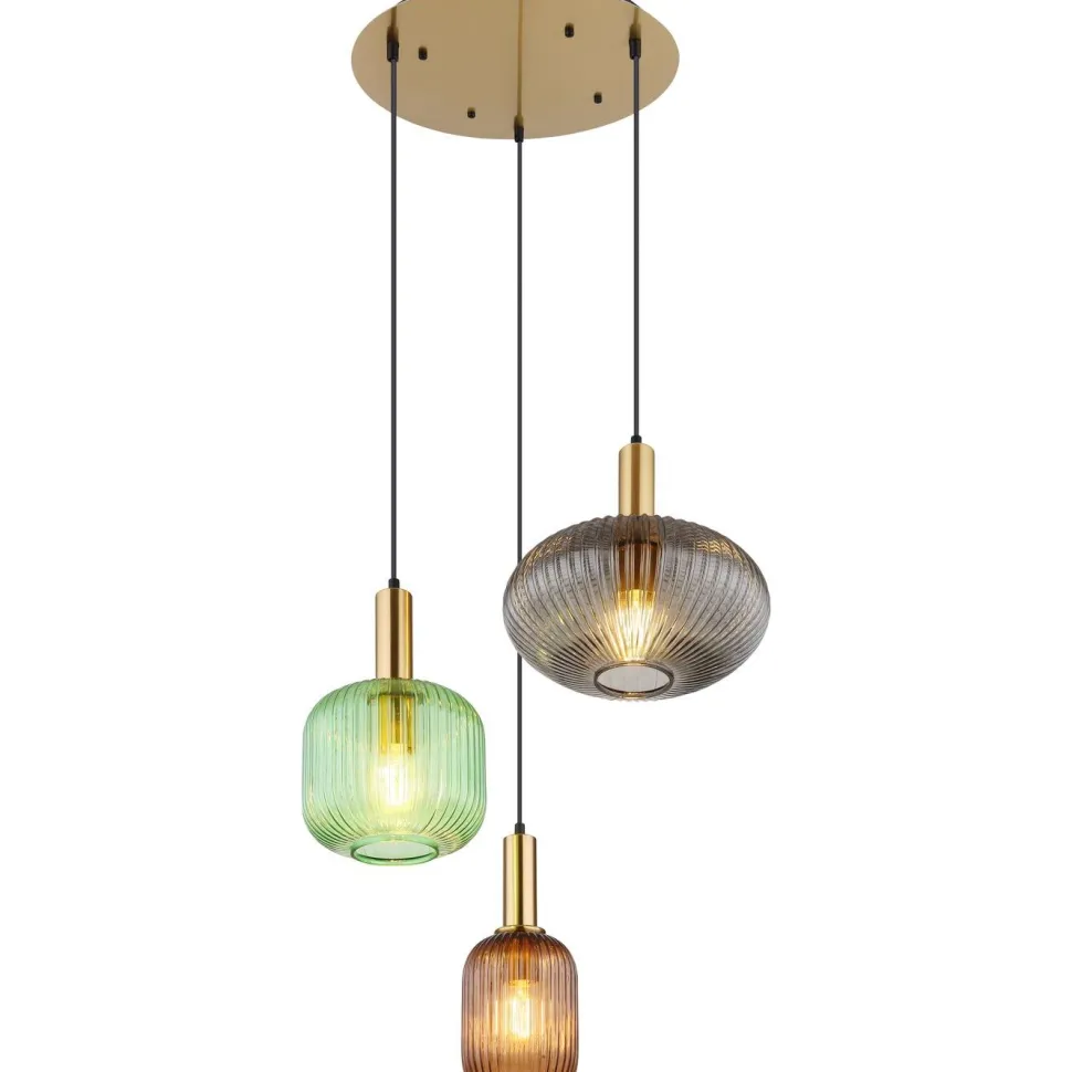 Riippuvalaisin Globo Normi Ø55cm, 3-osainen,monivärinen