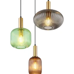 Riippuvalaisin Globo Normi Ø55cm, 3-osainen,monivärinen