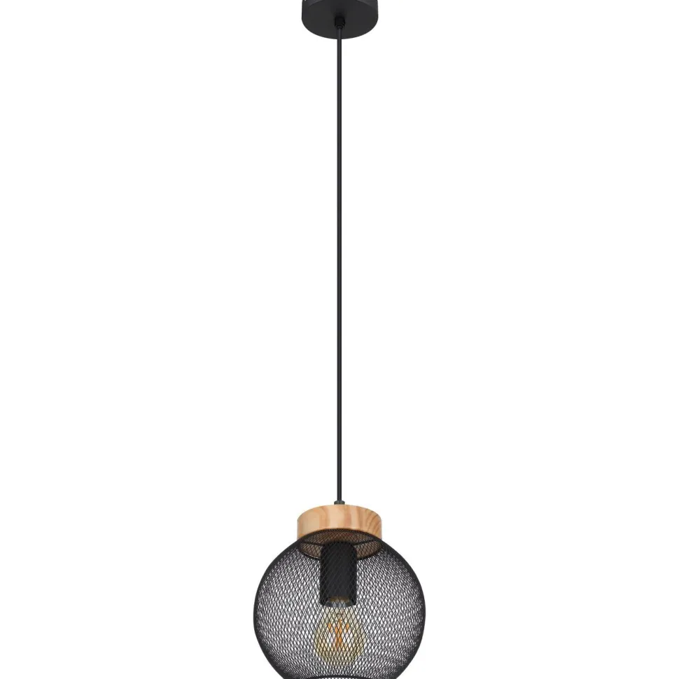 Riippuvalaisin Globo Pablo Ø20cm, musta/ruskea