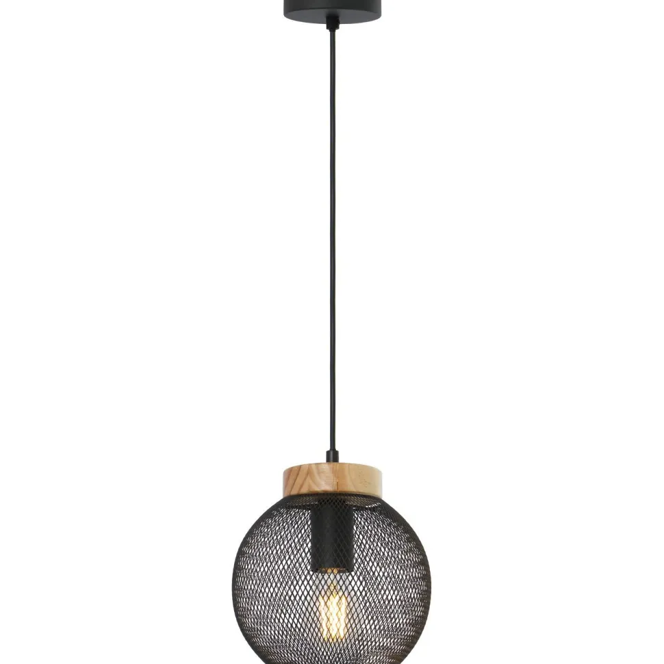 Riippuvalaisin Globo Pablo Ø20cm, musta/ruskea