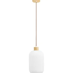 Riippuvalaisin House Nordic Argalo, ø20cm, E27, 40W, valkoinen/puu