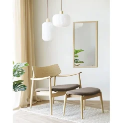 Riippuvalaisin House Nordic Argalo, ø20cm, E27, 40W, valkoinen/puu