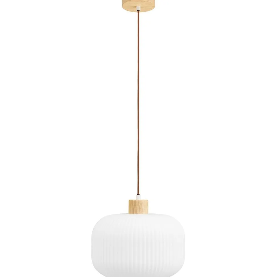 Riippuvalaisin House Nordic Argalo, ø30cm, E27, 40W, valkoinen/puu
