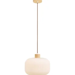 Riippuvalaisin House Nordic Argalo, ø30cm, E27, 40W, valkoinen/puu