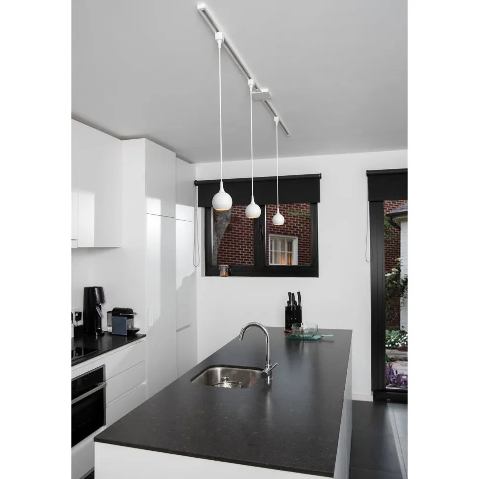 Riippuvalaisin kiskoon Lucide Track Favori, GU10, valkoinen