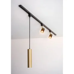 Riippuvalaisin kiskoon Lucide Track Floris, GU10, musta, himmennettävä