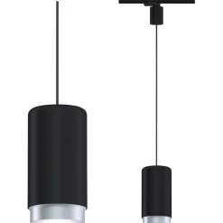 Riippuvalaisin kiskoon Paulmann ProRail3 Corus, E27, max.50W, himmennettävä, hopea