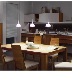 Riippuvalaisin kiskoon Paulmann URail Sarrasani, E14, max.20W, himmennettävä, mattakromi/opaali