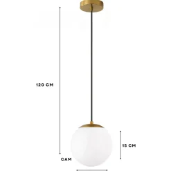 Riippuvalaisin Linento Lighting 242111 antiikkimessinki