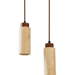 Riippuvalaisin Linento Lighting Babil B, 2-osainen, GU10, IP20, max. 10W, tummanruskea/beige