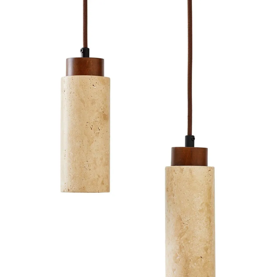 Riippuvalaisin Linento Lighting Babil B, 2-osainen, GU10, IP20, max. 10W, tummanruskea/beige