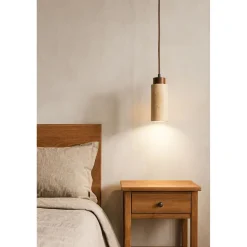 Riippuvalaisin Linento Lighting Babil, ø6.5cm, GU10, IP20, max. 10W, tummanruskea/beige