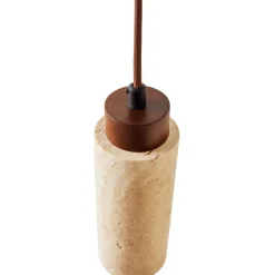 Riippuvalaisin Linento Lighting Babil, ø6.5cm, GU10, IP20, max. 10W, tummanruskea/beige