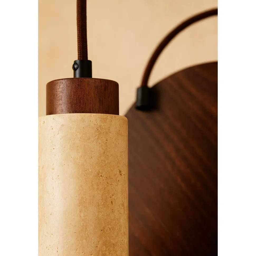 Riippuvalaisin Linento Lighting Babil C, 3-osainen, GU10, IP20, max. 10W, tummanruskea/beige