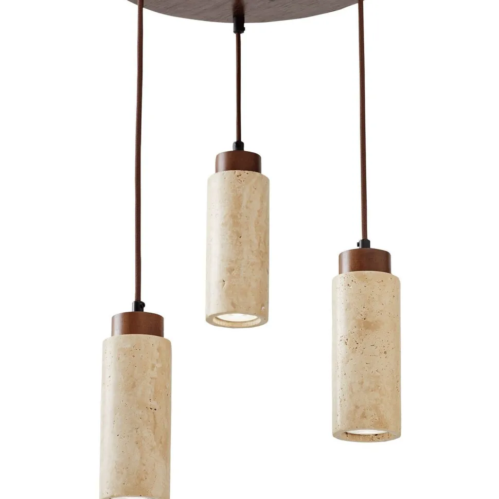 Riippuvalaisin Linento Lighting Babil C, 3-osainen, GU10, IP20, max. 10W, tummanruskea/beige