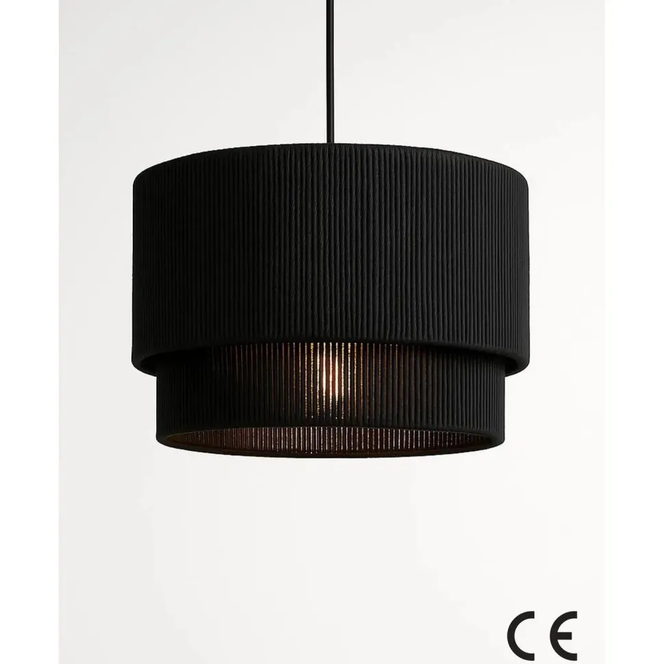 Riippuvalaisin Linento Lighting BK073, ø35cm, E27, max. 40W, IP20, musta