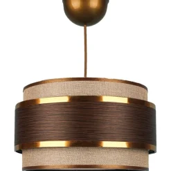 Riippuvalaisin Linento Lighting BK029, Ø28cm, ruskea