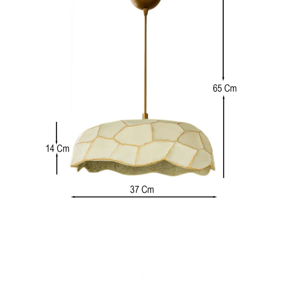 Riippuvalaisin Linento Lighting BK184 kulta/vaaleanvihreä