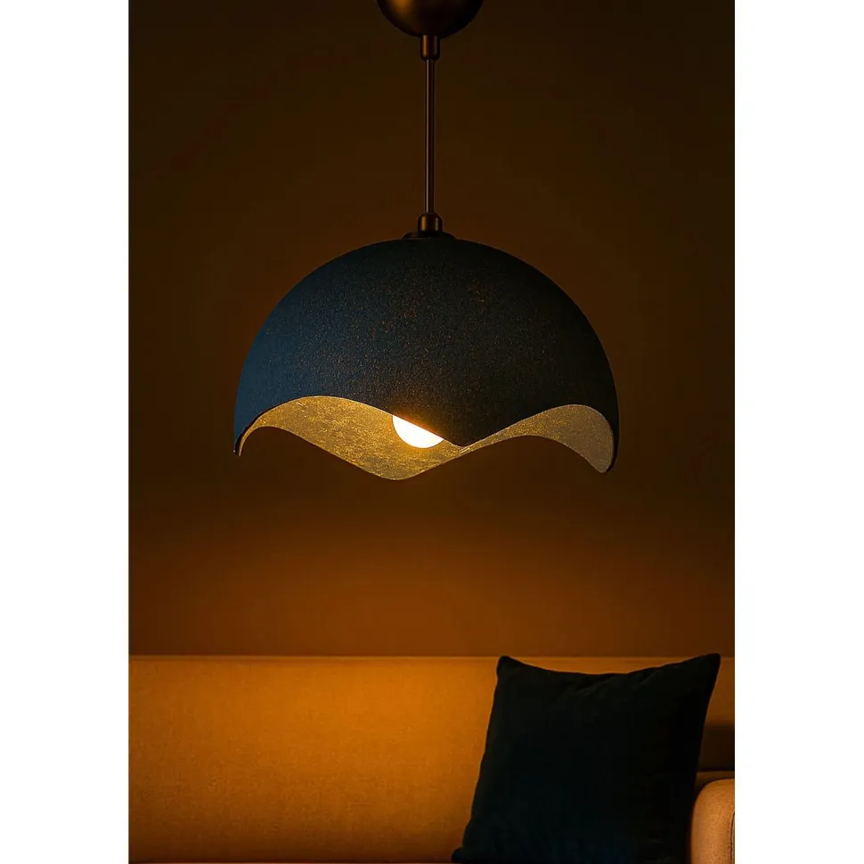 Riippuvalaisin Linento Lighting BK204 sininen/kulta