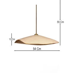 Riippuvalaisin Linento Lighting BK186 valkoinen/kulta