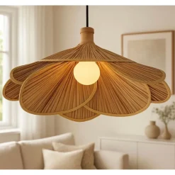 Riippuvalaisin Linento Lighting BRZ-343407, ø50cm, E27, max. 40W, IP20, bambu