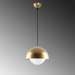 Riippuvalaisin Linento Lighting Camgoz, Ø30cm, kulta