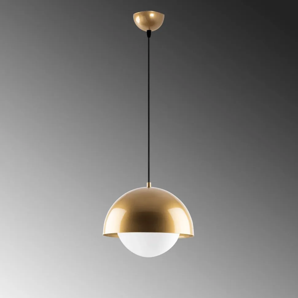 Riippuvalaisin Linento Lighting Camgoz, Ø30cm, kulta