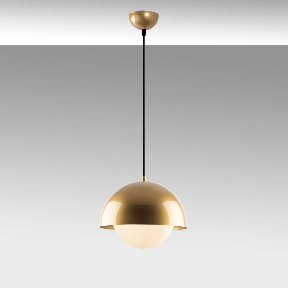 Riippuvalaisin Linento Lighting Camgoz, Ø30cm, kulta