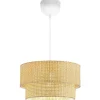 Riippuvalaisin Linento Lighting 242005, ø30cm, E27, max. 40W, IP20, beige/valkoinen