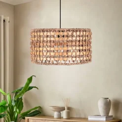 Riippuvalaisin Linento Lighting 241926, ø30cm, E27, max. 40W, IP20, ruskea