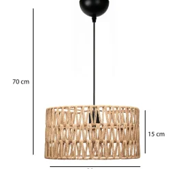 Riippuvalaisin Linento Lighting 241903, ø30cm, E27, max. 40W, IP20, ruskea