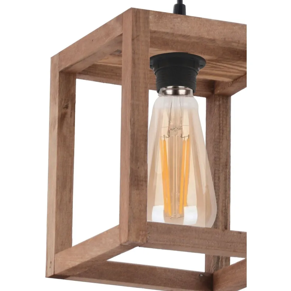 Riippuvalaisin Linento Lighting Cube, E27, max. 40W, ruskea