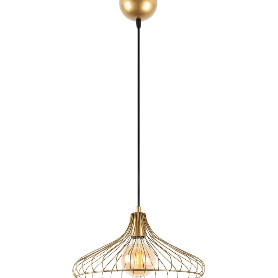 Riippuvalaisin Linento Lighting Depay, Ø36cm, säädettävä korkeus, kulta