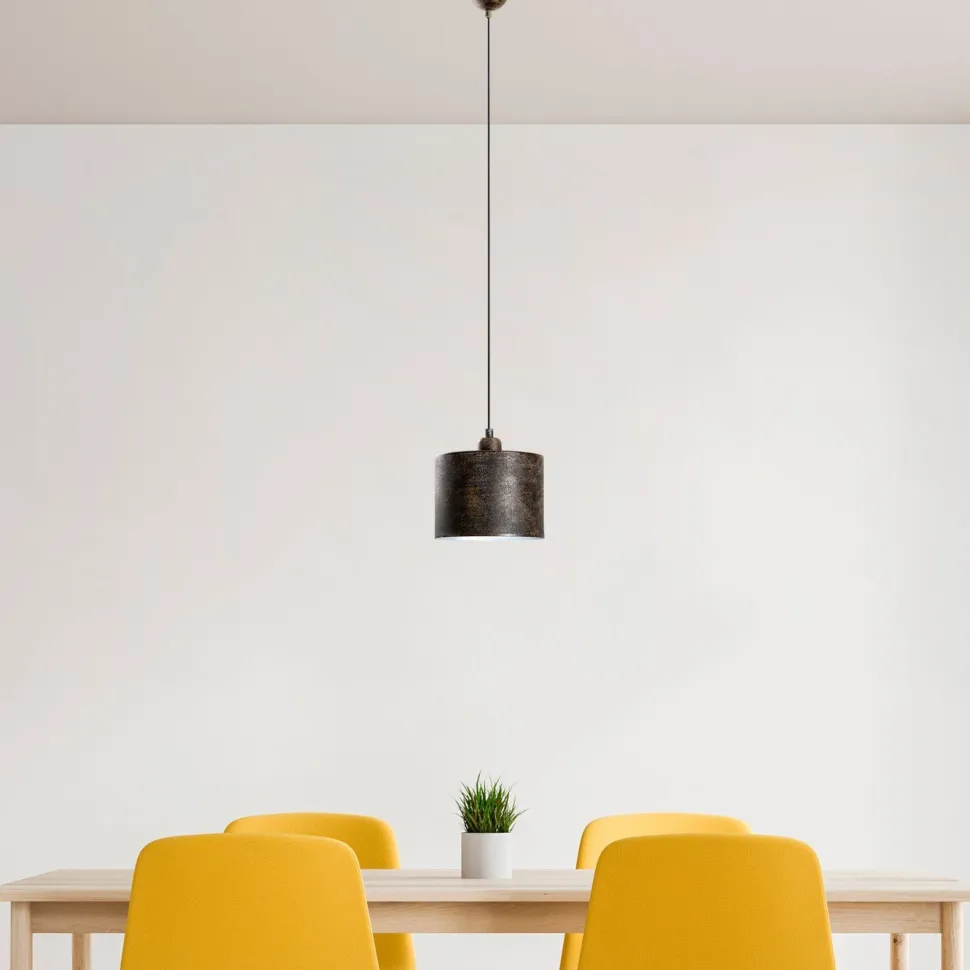 Riippuvalaisin Linento Lighting DUZ-195RETRO-1, Ø20cm, tummanruskea