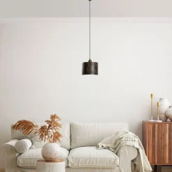 Riippuvalaisin Linento Lighting DUZ-195RETRO-1, Ø20cm, tummanruskea