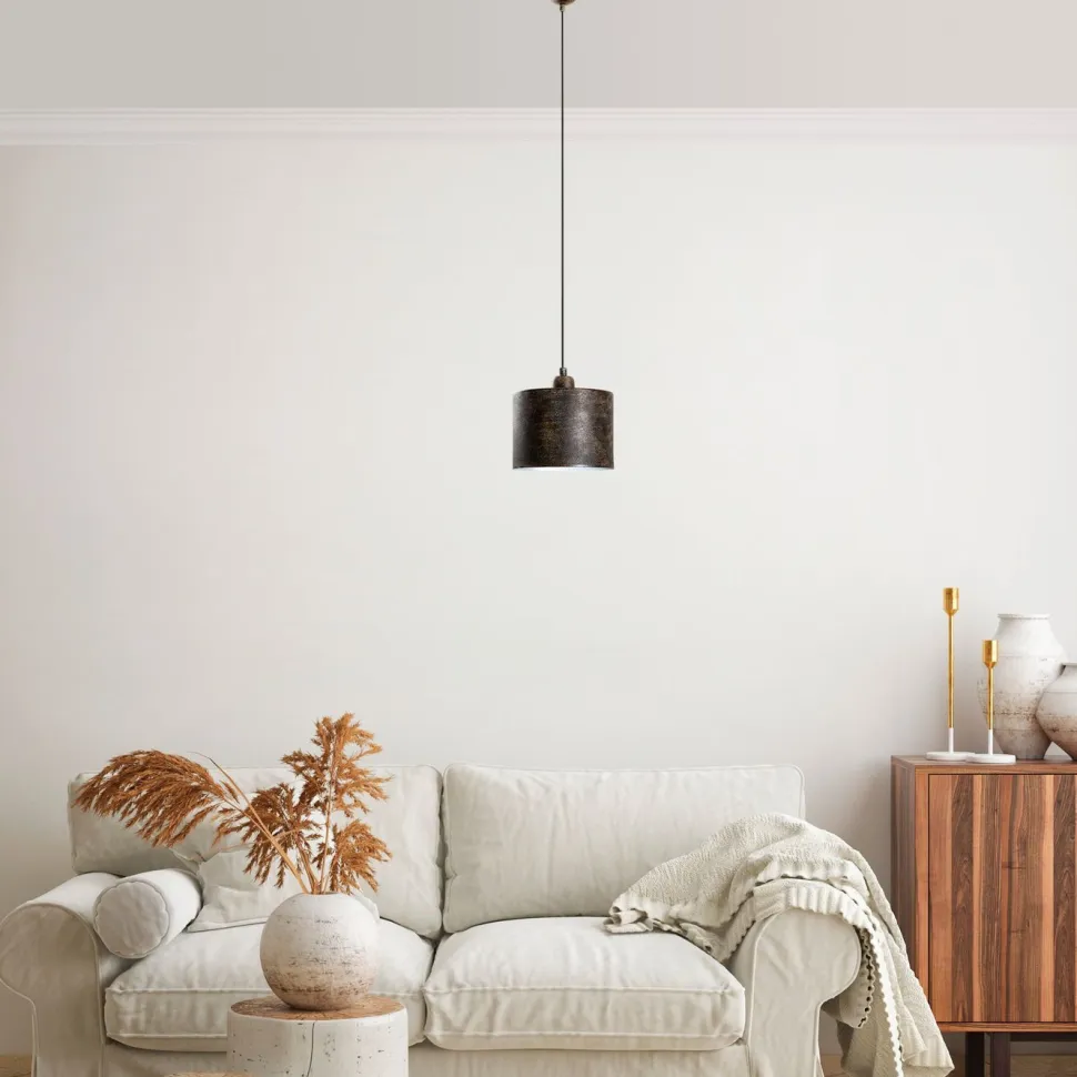 Riippuvalaisin Linento Lighting DUZ-195RETRO-1, Ø20cm, tummanruskea