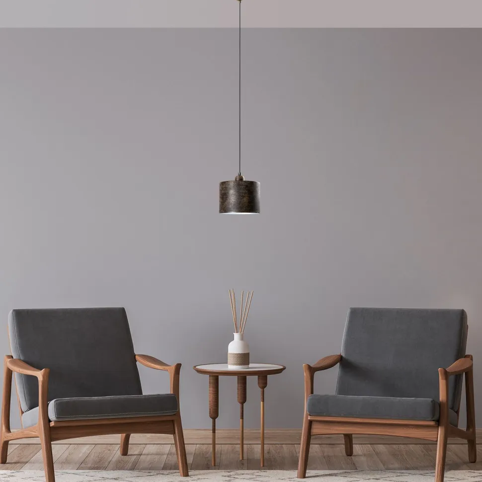 Riippuvalaisin Linento Lighting DUZ-195RETRO-1, Ø20cm, tummanruskea