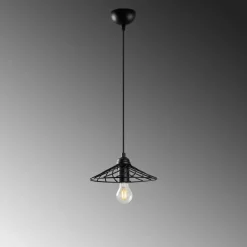 Riippuvalaisin Linento Lighting Eclipse, Ø25cm, musta