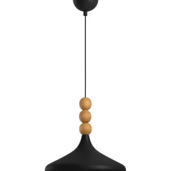 Riippuvalaisin Linento Lighting Eysan Ø35cm valkoinen/tammi