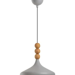 Riippuvalaisin Linento Lighting Eysan Ø35cm valkoinen/tammi