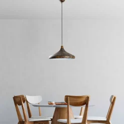 Riippuvalaisin Linento Lighting EYSAN-207-RETRO, Ø35cm, tummanruskea