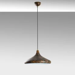 Riippuvalaisin Linento Lighting EYSAN-207-RETRO, Ø35cm, tummanruskea