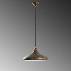 Riippuvalaisin Linento Lighting EYSAN-207-RETRO, Ø35cm, tummanruskea