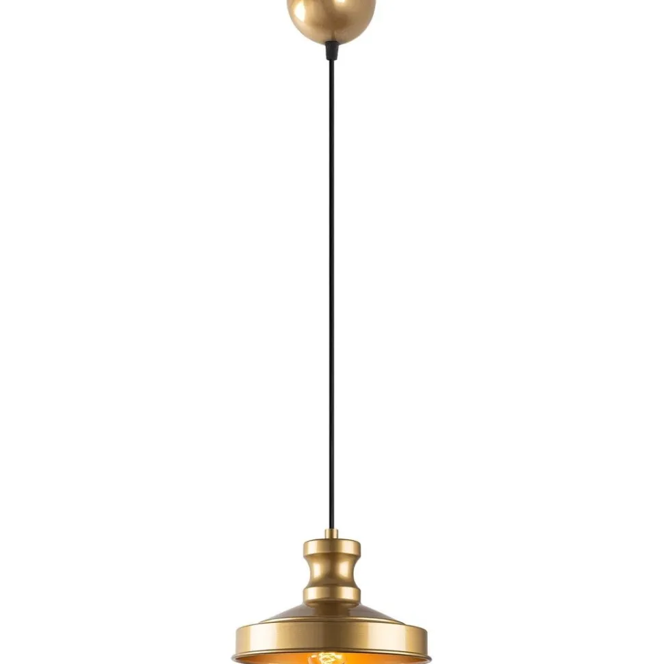 Riippuvalaisin Linento Lighting Gullu, Ø22cm, kulta