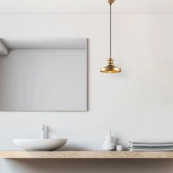 Riippuvalaisin Linento Lighting Gullu, Ø22cm, kulta