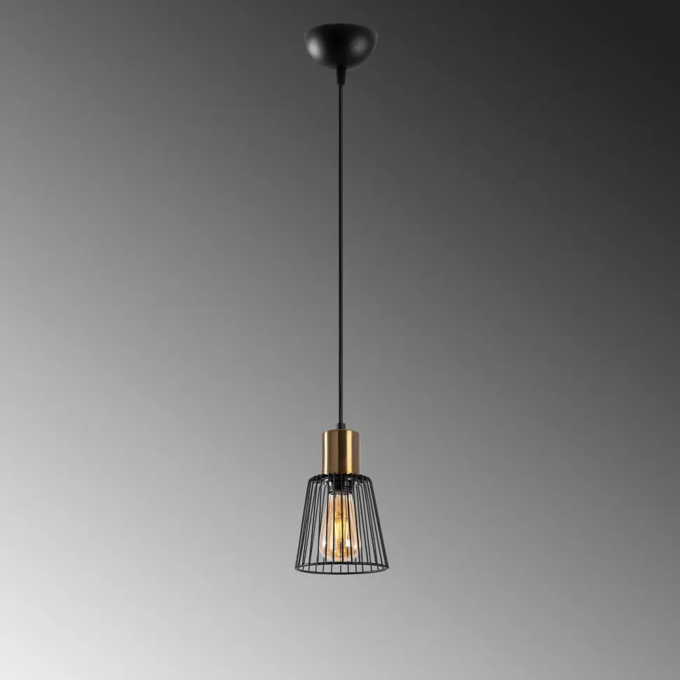 Riippuvalaisin Linento Lighting Kemtel, Ø16cm, E27, musta
