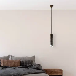 Riippuvalaisin Linento Lighting KESIKBORU-MR-976-RETRO, Ø8cm, tummanruskea